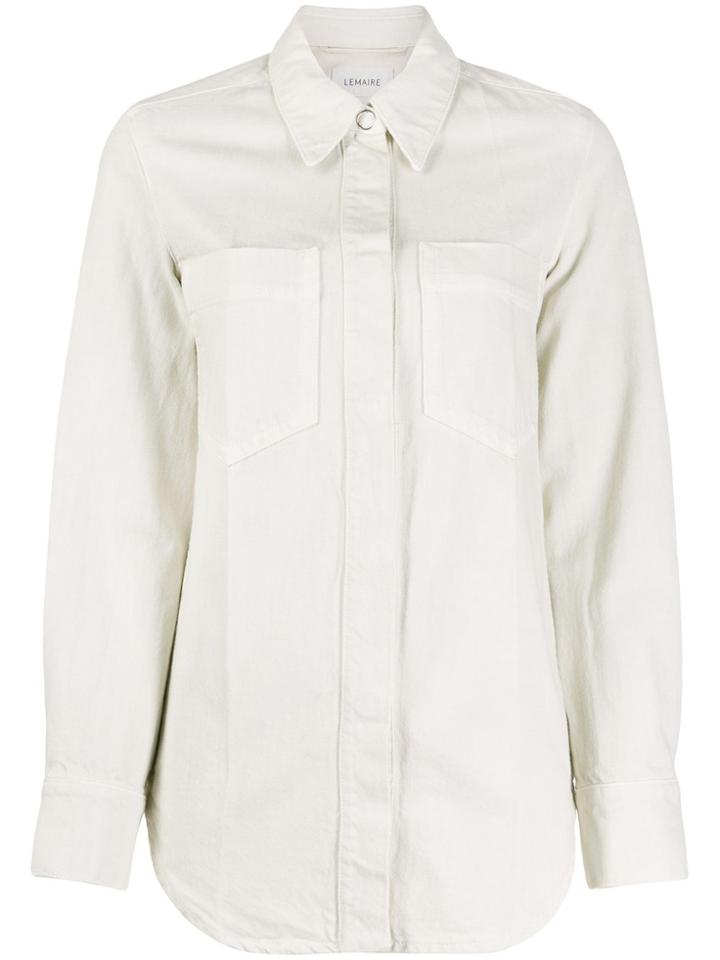 Lemaire Double Pocket Fitted Shirt - White