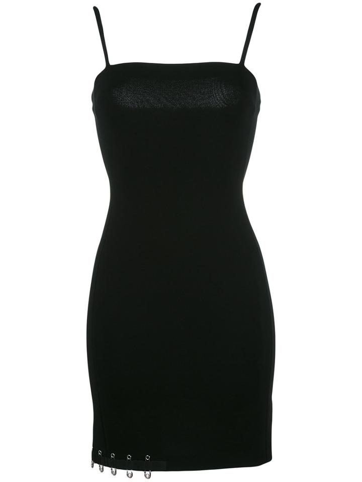 Versus Logo Pins Dress, Women's, Size: 36, Black, Viscose/polyamide/spandex/elastane/polyester