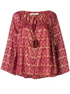 Mes Demoiselles Tassel Details Blouse - Red