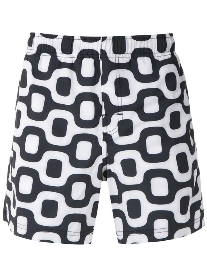 Osklen Calçadão Print Shorts - White