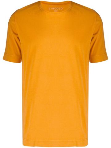 Circolo 1901 Classic T-shirt With Chest Pocket - Orange