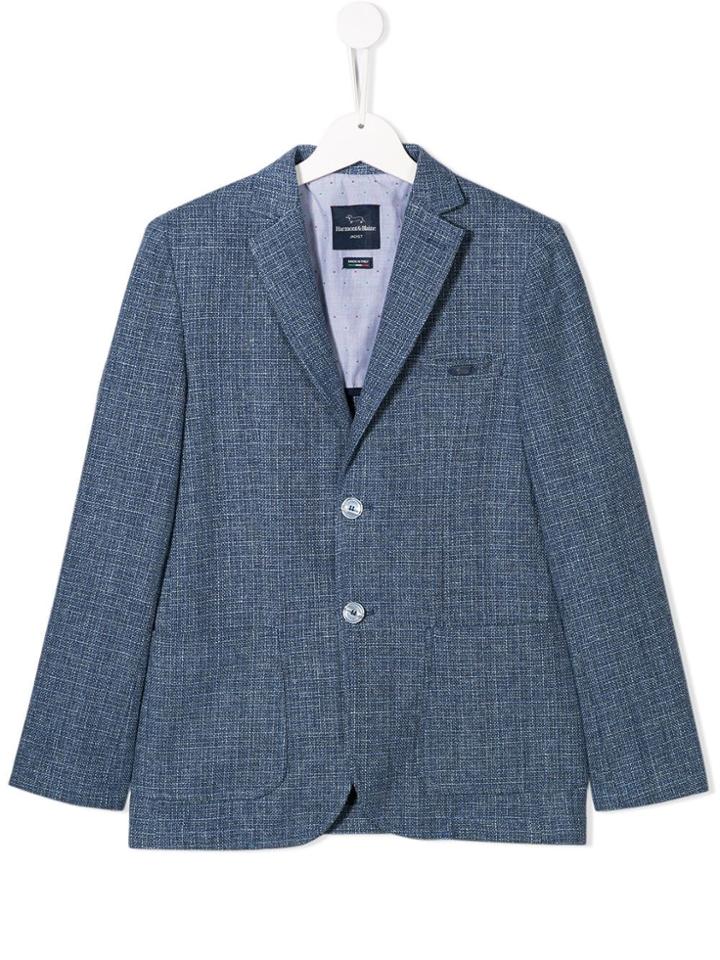 Harmont & Blaine Junior Teen Woven Blazer - Blue