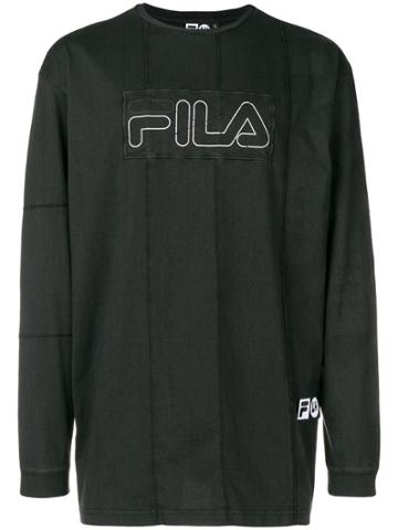Liam Hodges Liam Hodges X Fila Logo Patch Sweatshirt - Black