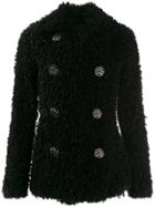 Chanel Pre-owned Engraved Logo Button Jacket - Black