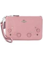 Coach Floral Clutch - Pink & Purple