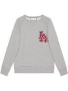 Gucci Sweatshirt With La Angels&trade; Patch - Grey