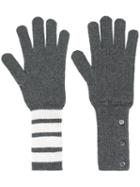 Thom Browne - Knit Gloves - Men - Cashmere - One Size, Grey, Cashmere