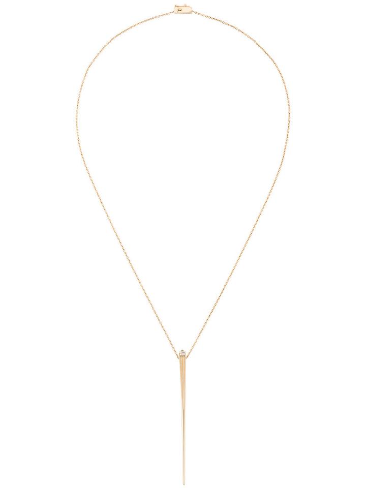 Tejen Capstone Fluted Pendant, Women's, Metallic