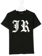 John Richmond Kids Logo Initial Print T-shirt - Black