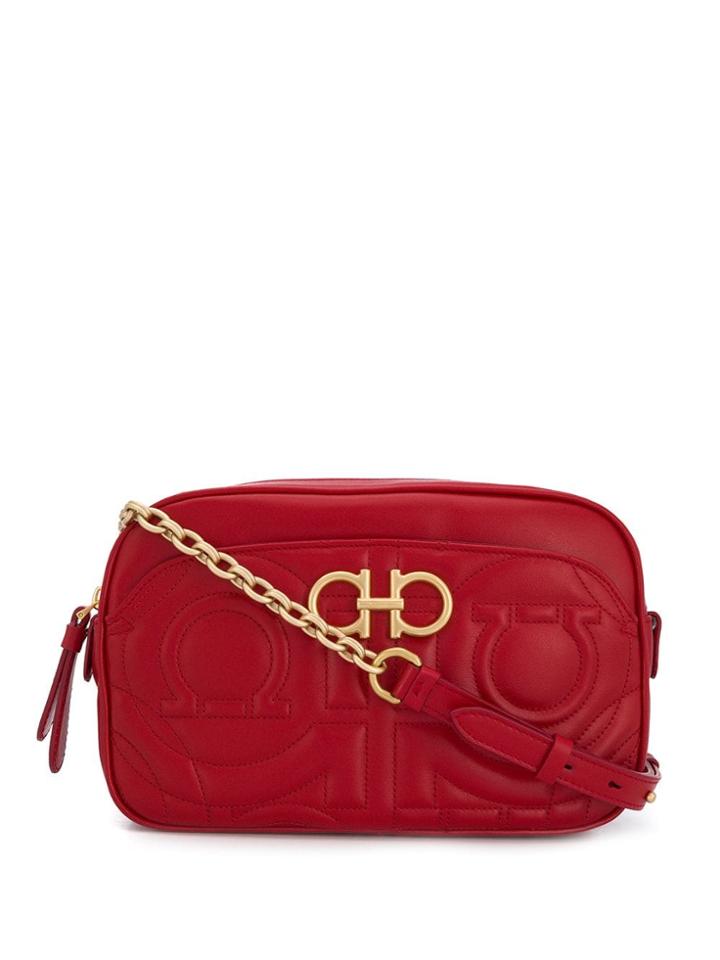 Salvatore Ferragamo Quilted Camera Bag - Red