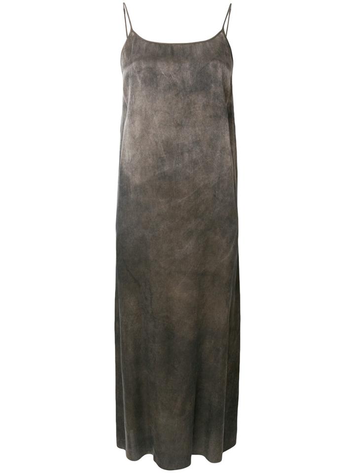 Uma Wang Tie Dye Slip Mid Dress - Brown