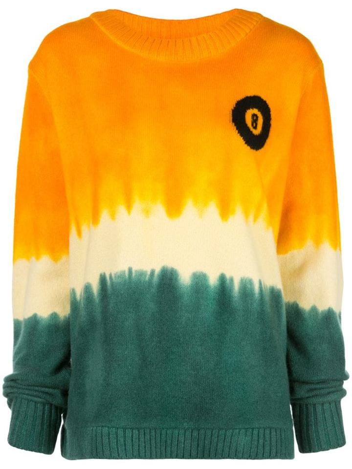 The Elder Statesman Tie-dye Effect Sweatshirt - Orange