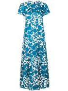 La Doublej Floral Print Maxi Dress - Blue