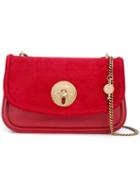 See By Chloé Chain Strap Shoulder Bag, Women's, Red, Calf Leather/cotton