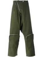 Walter Van Beirendonck Vintage Cargo Trousers, Men's, Size: Small, Green
