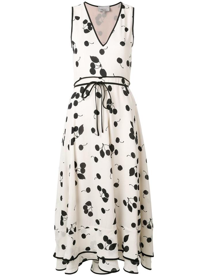 3.1 Phillip Lim Cerise Print Sleeveless Maxi Dress - Neutrals