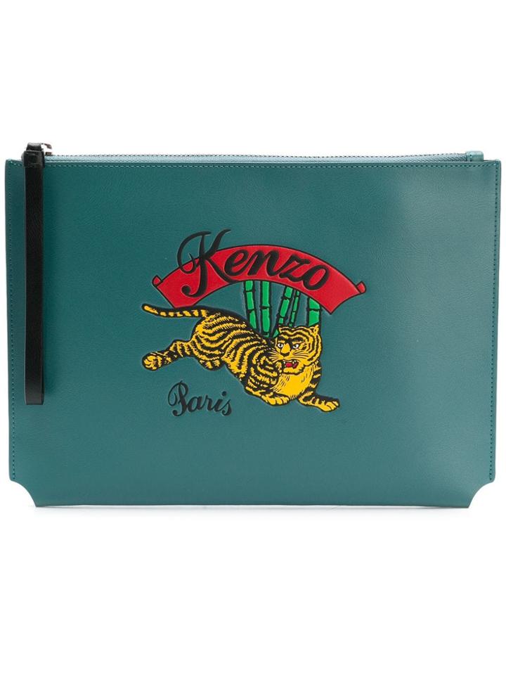 Kenzo Jumping Tiger Clutch - Blue