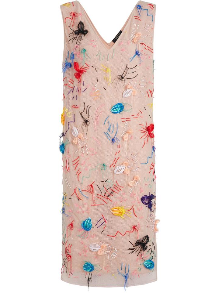 Burberry Embellished Sleeveless Dress - Pink & Purple