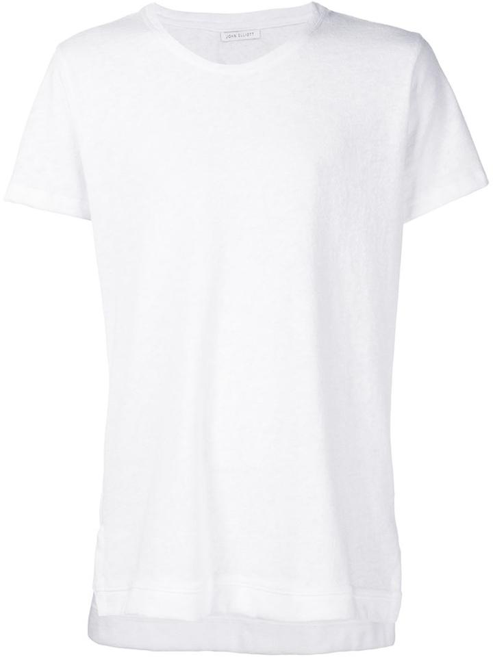 John Elliott 'mercer' T-shirt, Men's, Size: Xl, White, Cotton/polyester