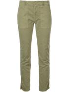 Nili Lotan Side Stripe Slim Trousers - Green