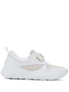 Emilio Pucci Bow Embellished Velcro Sneakers - White