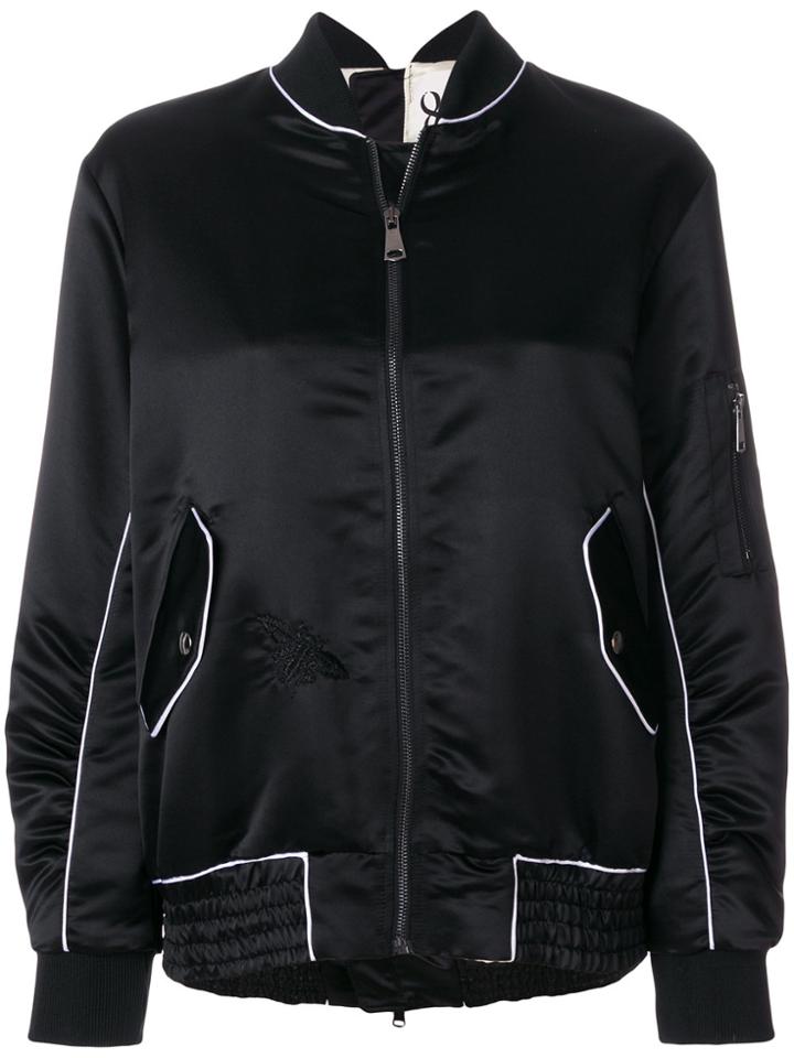 8pm Zipped Bomber Jacket - Black