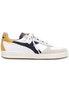 Diadora Low Top Perforated Sneakers - White