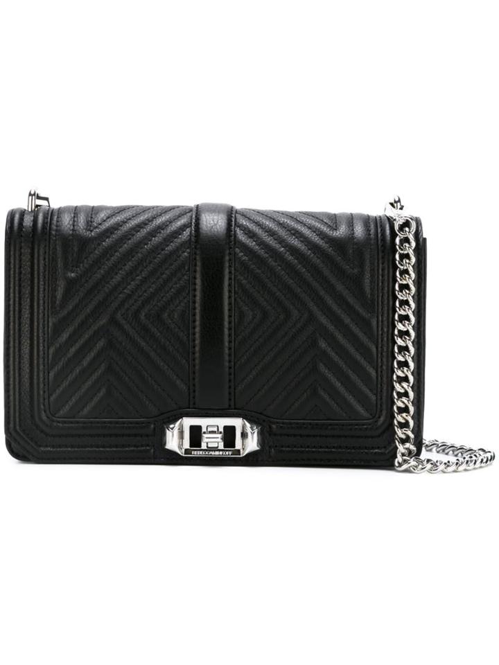 Rebecca Minkoff - Geo Love Crossbody Bag - Women - Leather - One Size, Black, Leather