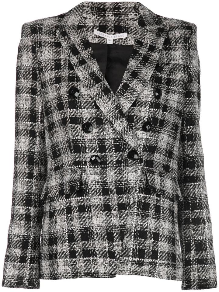 Veronica Beard Miller Check Print Blazer - Black