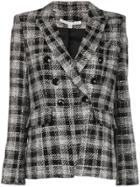 Veronica Beard Miller Check Print Blazer - Black