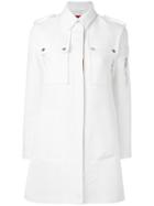 Moncler Gamme Rouge Multi Pocket Coat, Women's, Size: 3, White, Cotton/silk