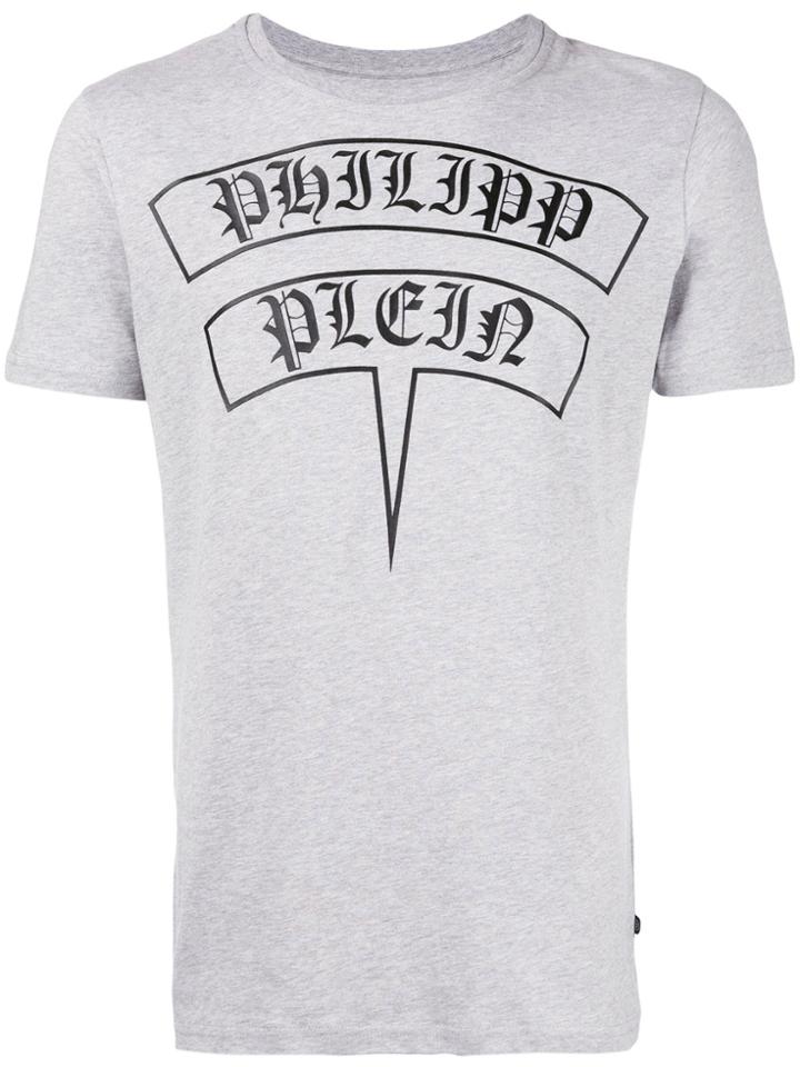 Philipp Plein Gothic Logo T-shirt - Grey
