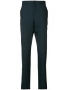 Ps By Paul Smith Micro-check Tailored Trousers - Blue