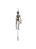 Alexander Mcqueen Crowned Skeleton Brooch - Metallic