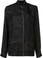 Vera Wang Pyjama Blouse, Women's, Size: 8, Black, Silk