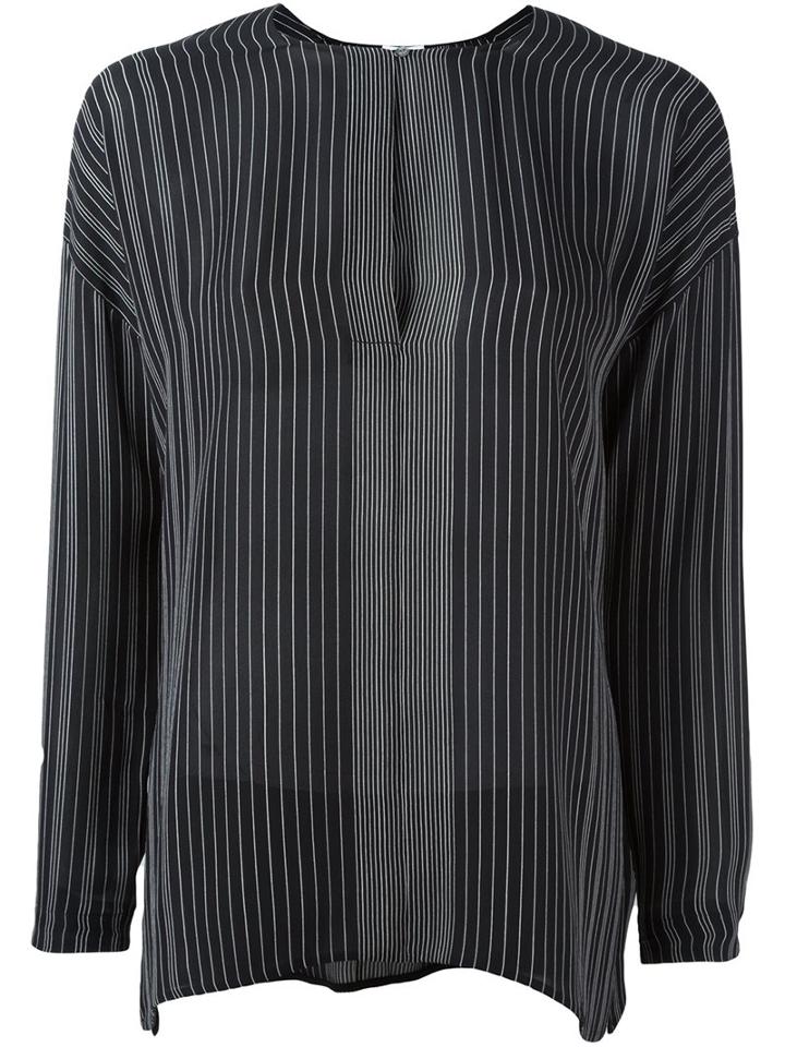 Vince Thin Stripe Blouse