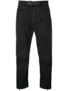 Juun.j Straight Trousers, Men's, Size: 48, Black, Sheep Skin/shearling/polyurethane/wool