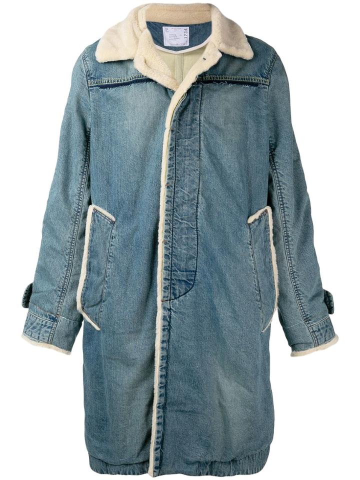 Sacai Denim Coat - Blue