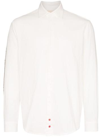 78 Stitches Panelled Sleeve Shirt - White