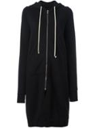 Rick Owens Drkshdw Long Hoodie, Women's, Size: Small, Black, Cotton
