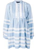 Diesel Black Gold Short Dress With Jacquard Pattern - Blue