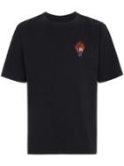 Unravel Project Snake Skate Print T Shirt - Black