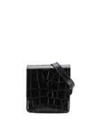 Marge Sherwood Croc-effect Belt Bag - Black