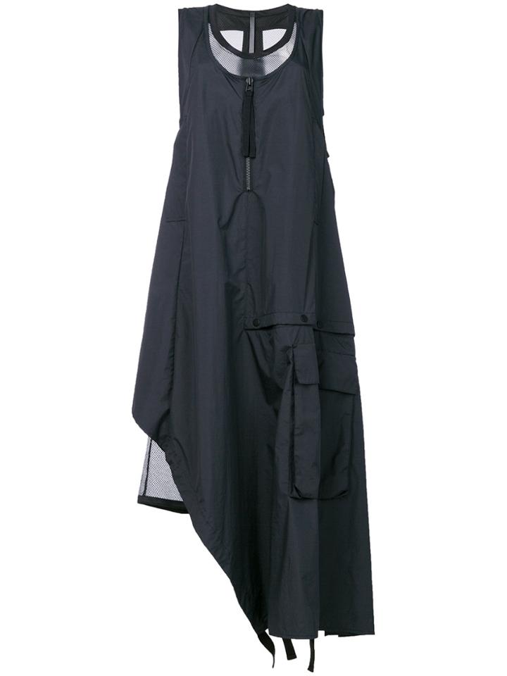 Barbara I Gongini Asymmetric Hem Dress - Black