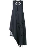 Barbara I Gongini Asymmetric Hem Dress - Black