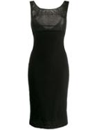 Dolce & Gabbana Pre-owned 1990's Fitted Midi Dress - Black