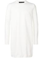 Comme Des Garçons Homme Plus Long Length Sweatshirt - White