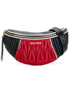 Miu Miu Matelass Leather Belt Bag - Black