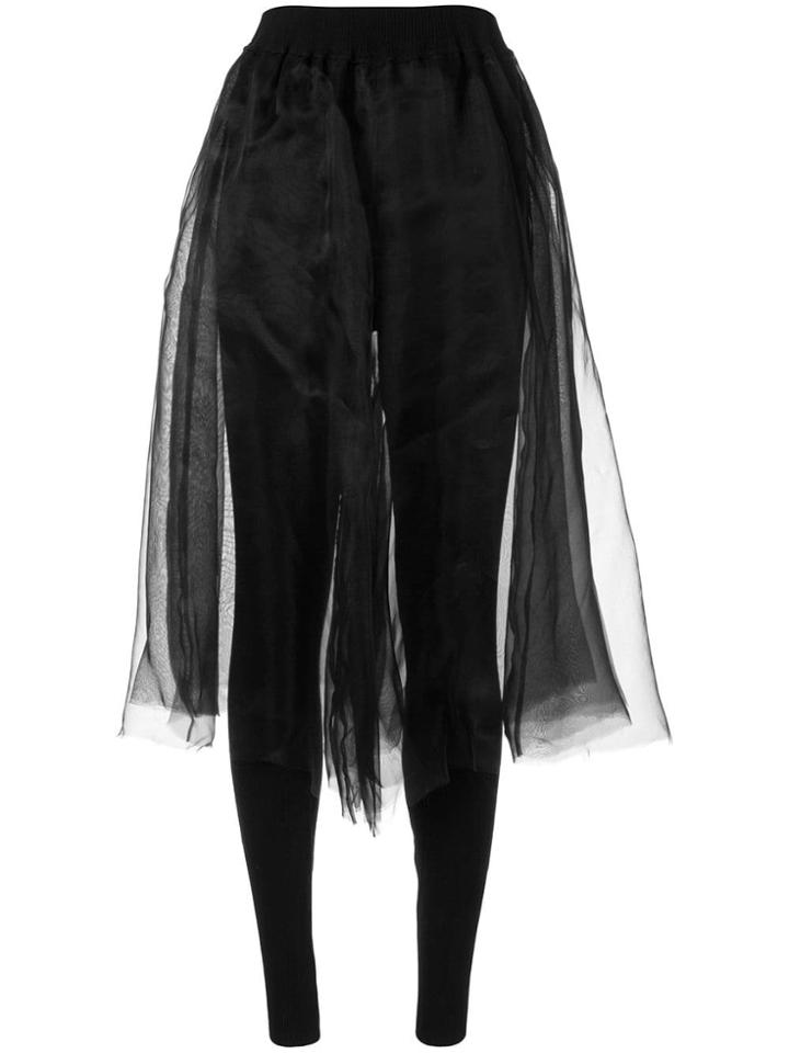 Shanshan Ruan Organza Skirt - Black