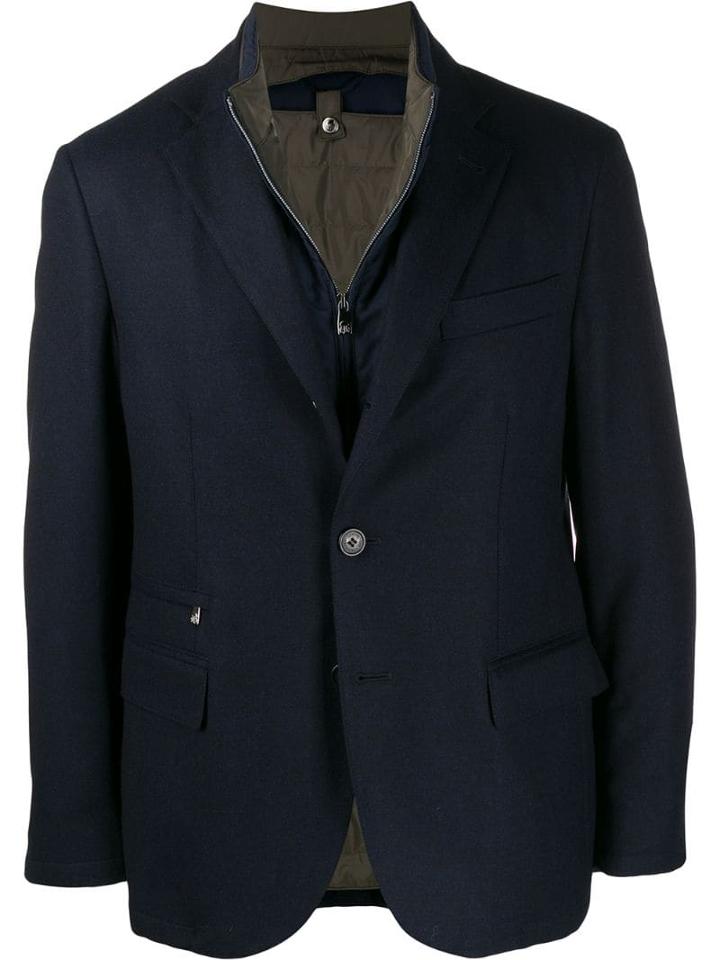 Corneliani Zipped Blazer - Blue